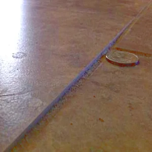 an example a tile lippage