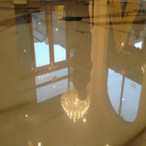 Polished marble floor in Dublin home after restoration